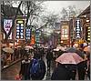 Rainy Day Muslim Quarter Xi'An